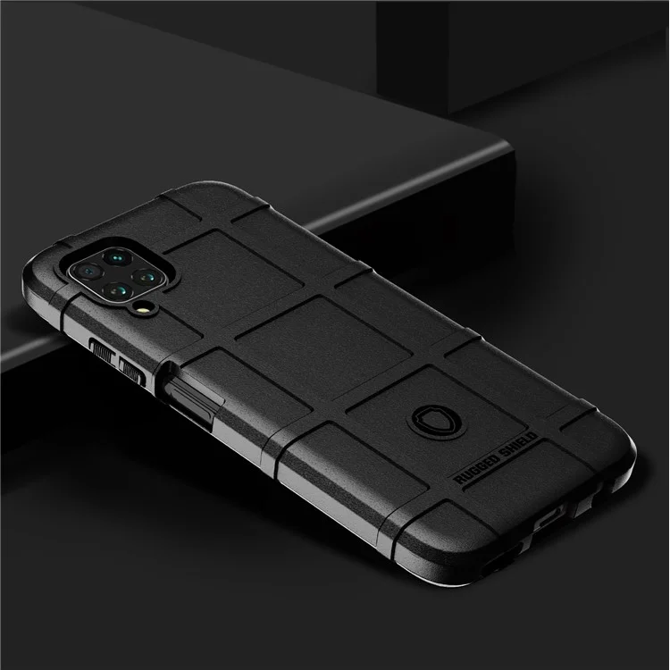 Thicken Rugged Square Surface TPU Cell Phone Cover for Huawei P40 lite/nova 7i/nova 6 SE - Black