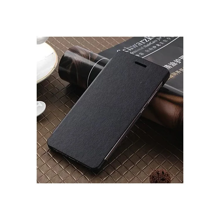 Ultra Slim Leather Flip Case for Huawei P9 - Black