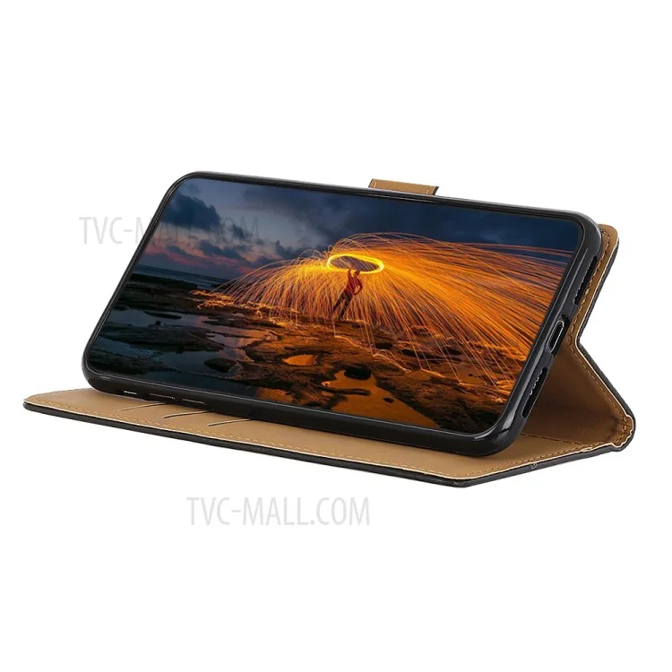 Coque De Téléphone En Cuir PU Avec Support De Portefeuille Pour Huawei P40 Pro - Noir