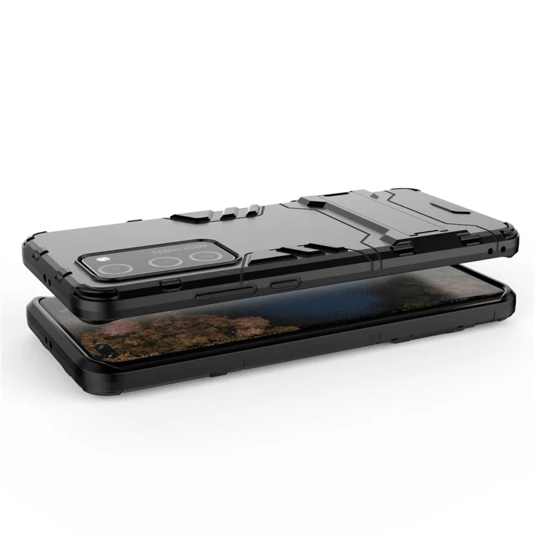 2 in 1 Plastica + TPU Kickstand Phone Cover Per Huawei P40 Pro - Nero