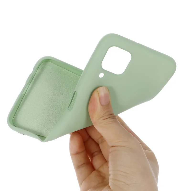 Shockproof Liquid Silicone Phone Case for Huawei nova 6 SE/Nova 7i/P40 lite - Green