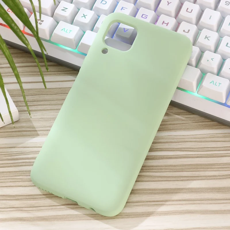 Shockproof Liquid Silicone Phone Case for Huawei nova 6 SE/Nova 7i/P40 lite - Green