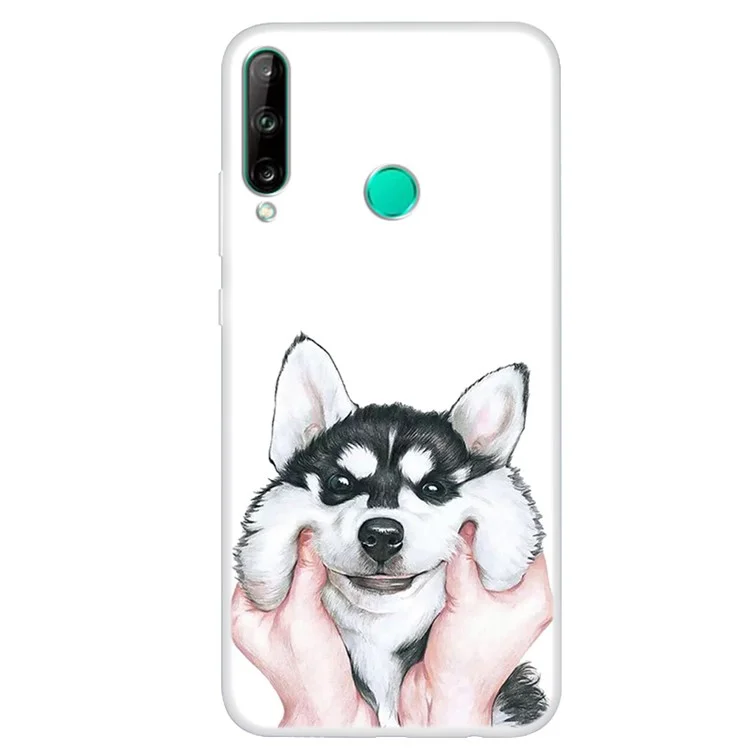 Impressão de Padrões TPU Back Case Para Huawei P40 Lite E / Y7p - Husky