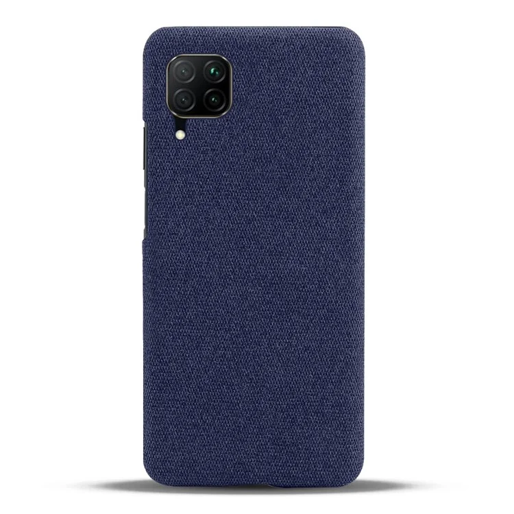 KSQ Cloth Coated Hard Plastic Phone Casing for Huawei P40 lite/nova 6 SE/Nova 7i - Blue