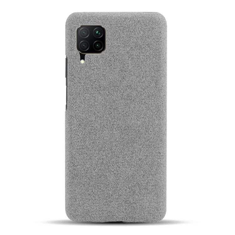 Capa de Telefone KSQ de Plástico Rígido Revestido de Tecido para Huawei P40 lite/nova 6 SE/Nova 7i - Cinza Claro