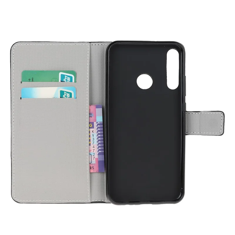 Protection Wallet Phone Case Printing PU Leather Cover for Huawei P40 lite E/Y7p/Honor 9C - Kapok