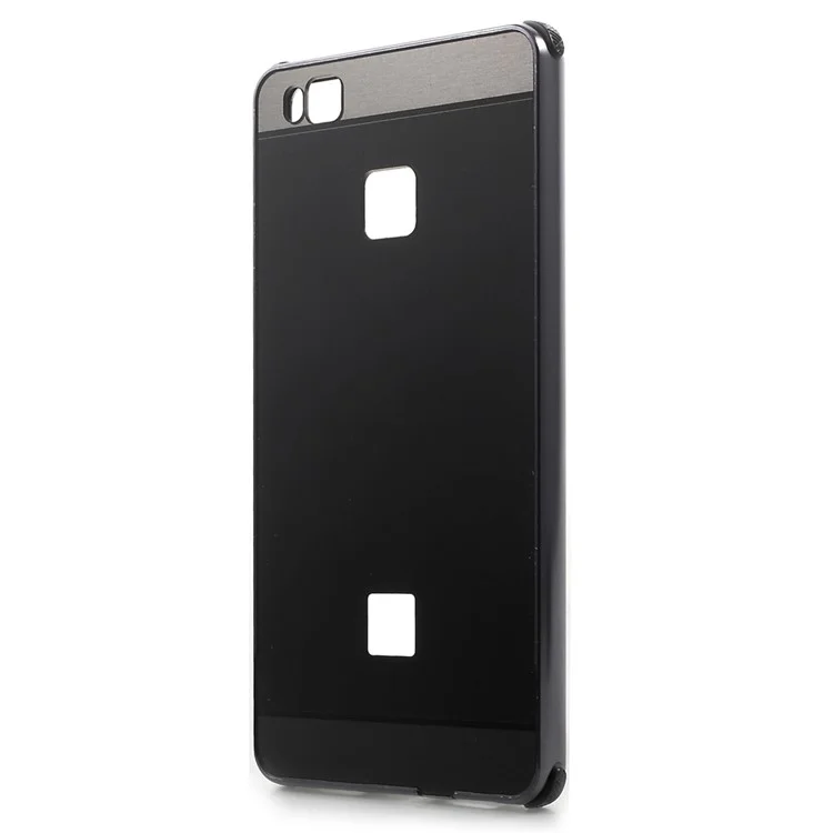 Aluminum Alloy Frame + Brushed Acrylic Back Shell for Huawei P9 Lite - Black