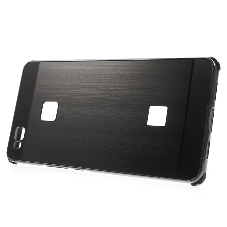 Aluminum Alloy Frame + Brushed Acrylic Back Shell for Huawei P9 Lite - Black