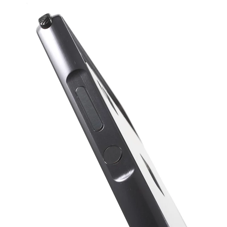 Aluminum Alloy Frame + Brushed Acrylic Back Shell for Huawei P9 Lite - Black