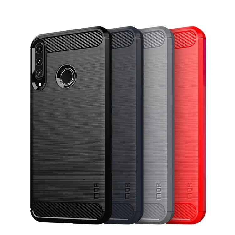 MOFI Crashed TPU Carbon Fiber Shell Для Мобильного Телефона Для Huawei P40 Lite E/Honor 9c/y7p - Серый