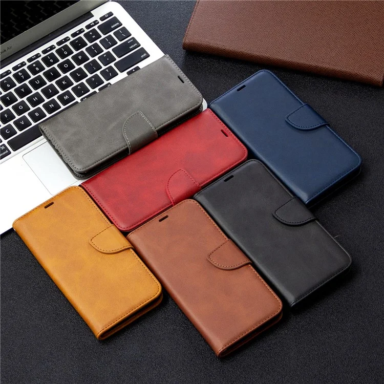 Case de Cuero de Billetera Para Huawei P40 Lite E / Y7p - Negro