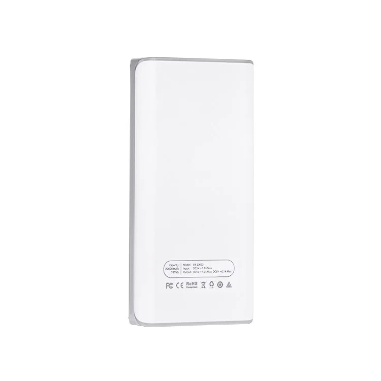 HOCO B3 20000mAh Portable Power Bank Dual USB Digital Display with Flashlight