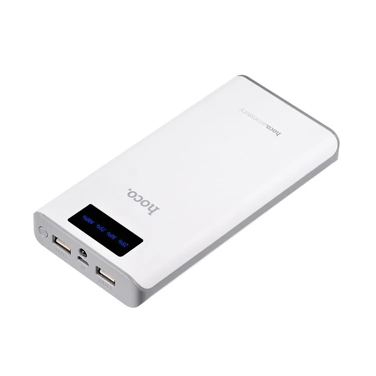 HOCO B3 20000mAh Portable Power Bank Dual USB Digital Display with Flashlight