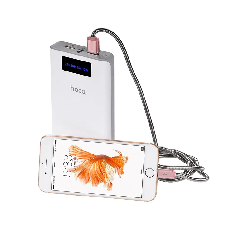 HOCO B3 20000mAh Portable Power Bank Dual USB Digital Display with Flashlight