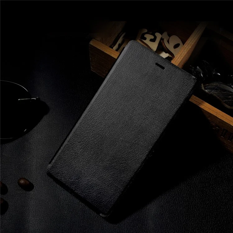 AMORUS Leather Flip Case for Huawei P9 Lite - Black