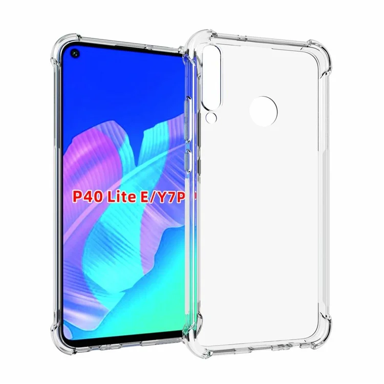 Custodia protettiva per telefono in TPU trasparente antiscivolo e antiurto per Huawei P40 lite E/Y7p/Honor 9C
