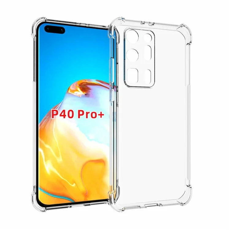 Für Huawei P40 Pro+ Transparent Schockdes Anti-schlupf-tpu-telefonfall