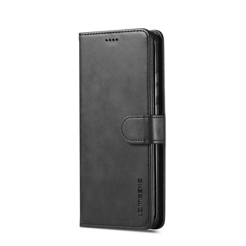 LC.IMEEKE Leather Wallet Stand Cover Case for Huawei P40 - Black