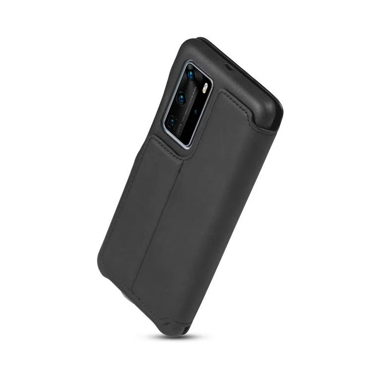 Lc. Étui de Téléphone en Cuir de Style Rétro Imeeke Avec Support de Carte Pour Huawei P40 Pro - le Noir