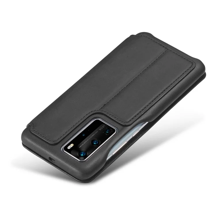 Lc. Imeeke Retro Estilo de Capelo de Capelo Com Todador de Carto Para Huawei P40 Pro - Preto