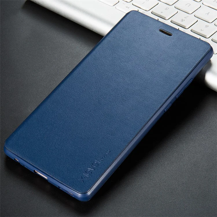 X-LEVEL FIB Color Leather Stand Flip Cover for Huawei P9 Plus - Dark Blue