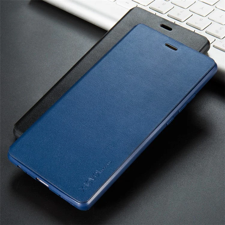 X-LEVEL FIB Color Leather Stand Flip Cover for Huawei P9 Plus - Dark Blue