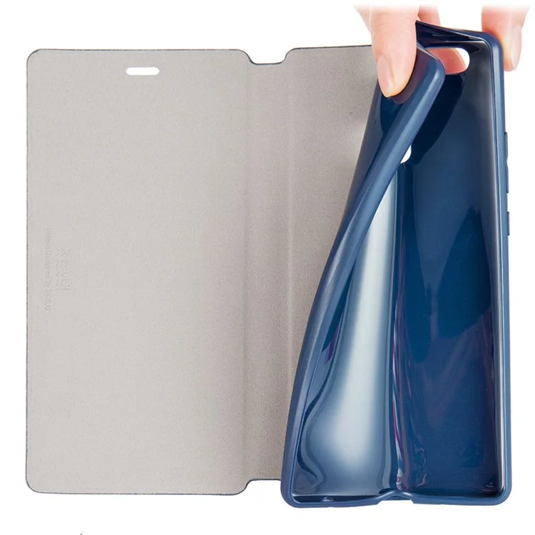 X-LEVEL FIB Color Leather Stand Flip Cover for Huawei P9 Plus - Dark Blue