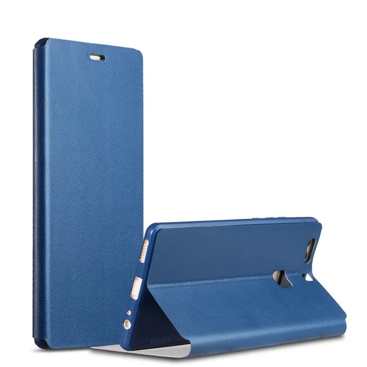 X-LEVEL FIB Color Leather Stand Flip Cover for Huawei P9 Plus - Dark Blue