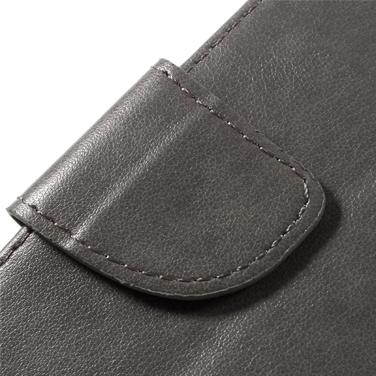 Imprint Butterfly Flower Leather Wallet Cover for Huawei Honor 7 / 7 Premium - Grey