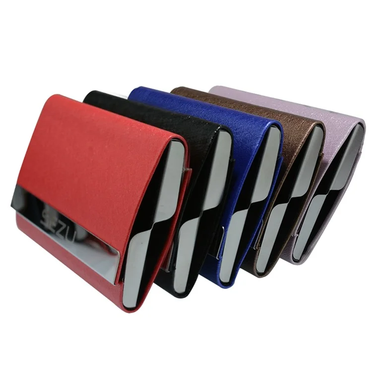 SEZU Double-sided Card Holder Pattern 1500mAh External Battery Pack Charger for Samsung - Silk Texture / Coffee