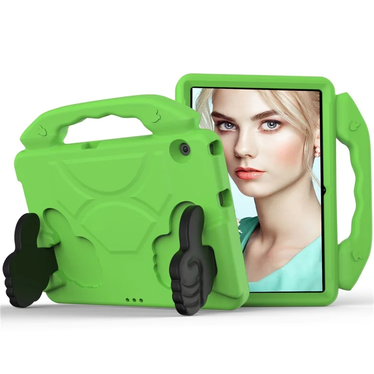 Étui de protection pour tablette Huawei MediaPad T3 10 avec support pour le pouce en EVA anti-chocs - Vert