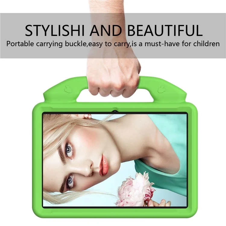 Étui de protection pour tablette Huawei MediaPad T3 10 avec support pour le pouce en EVA anti-chocs - Vert