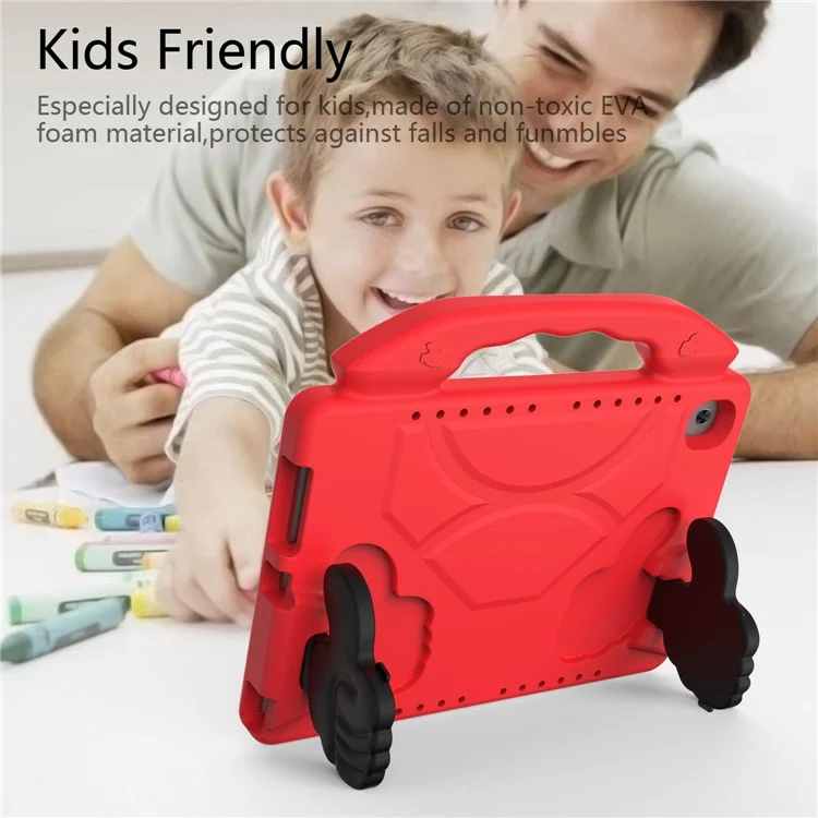 Shockproof Thumb Kickstand EVA Shell for Huawei MediaPad M5 10 (10.8")/MediaPad M5 (Pro) 10.8"/MediaPad M6 10.8-inch - Red