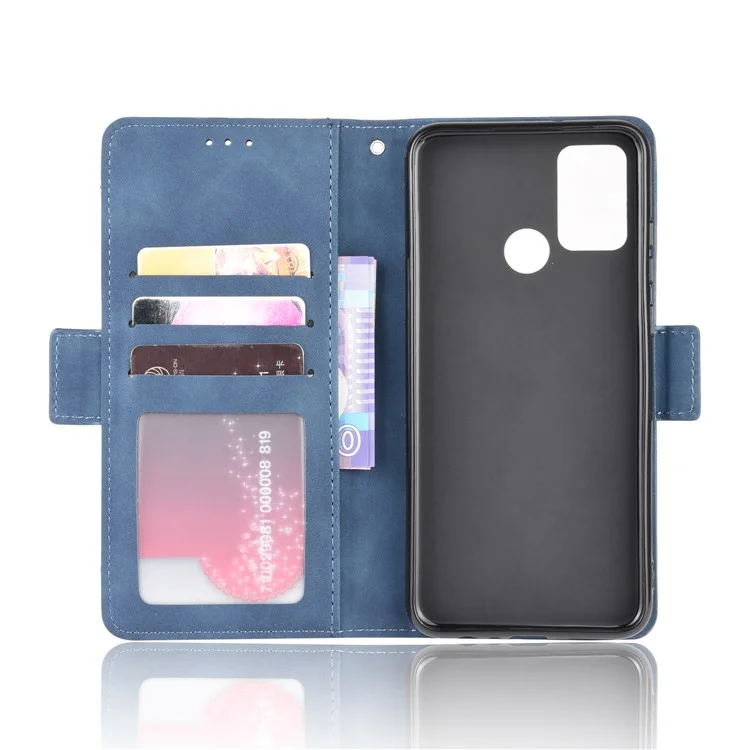 Magnetic PU Leather Shell with Multiple Card Slots for Honor Play 9A/Honor 9A - Blue