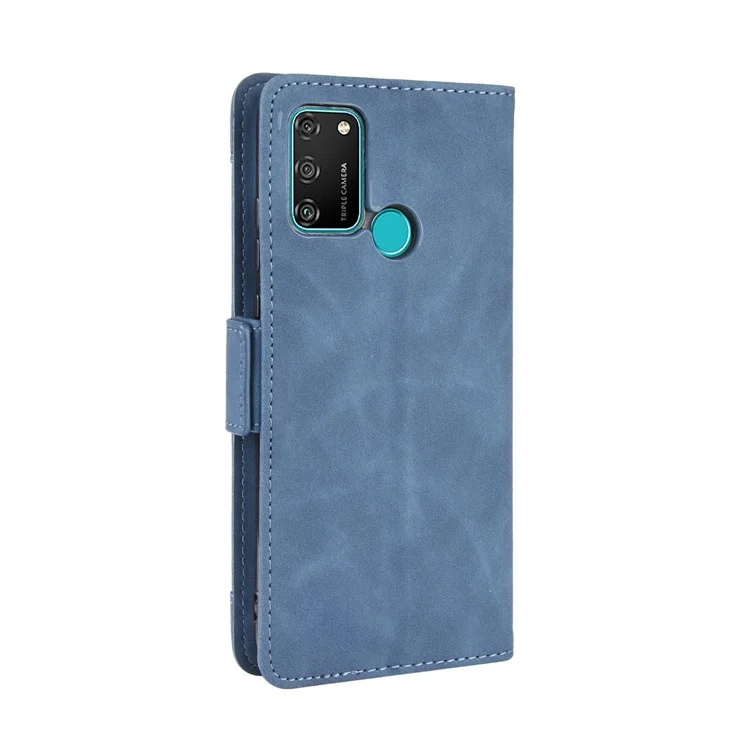 Magnetic PU Leather Shell with Multiple Card Slots for Honor Play 9A/Honor 9A - Blue