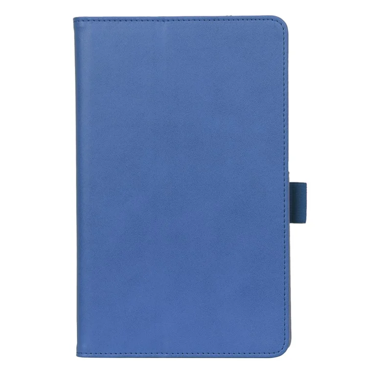 WY-2099 for Huawei MatePad T8 Leather Tablet Case with Elastic Band and Hand Strap - Blue