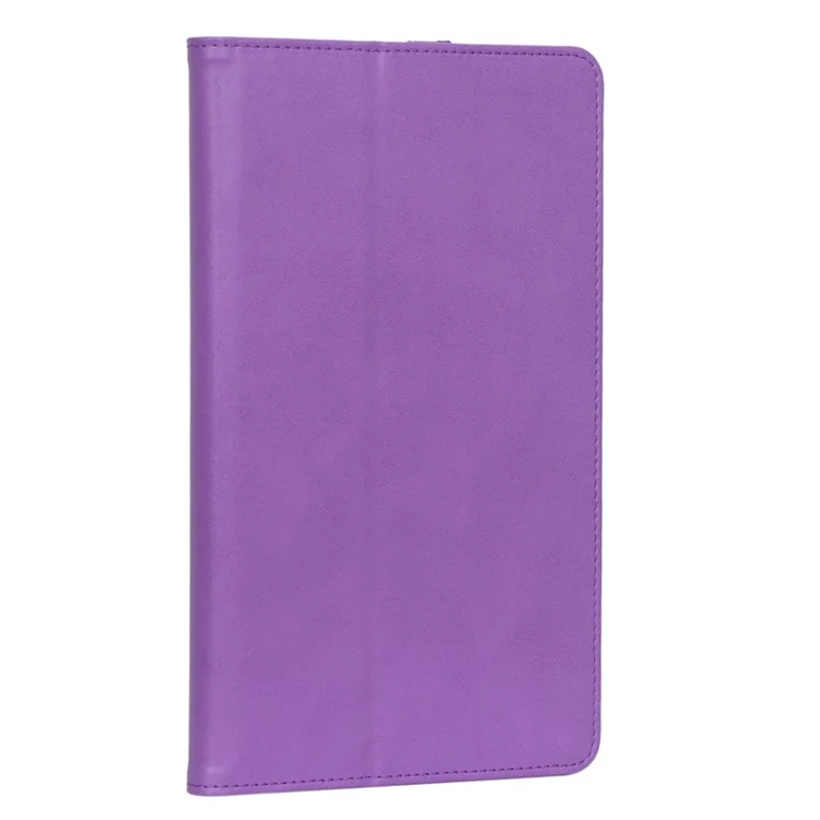 WY-2099 for Huawei MatePad T8 Leather Tablet Case with Elastic Band and Hand Strap - Purple