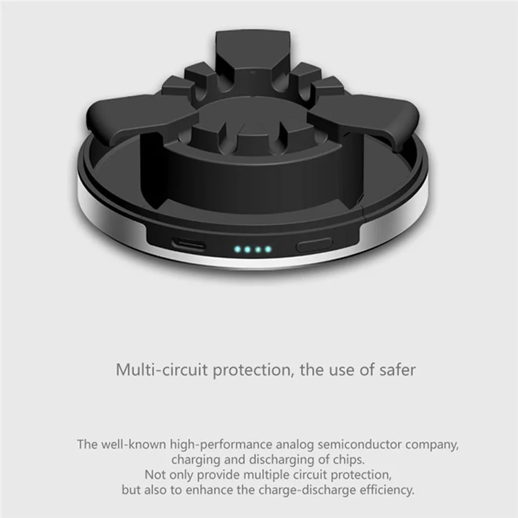 3 in 1 Aluminium Alloy Charging Dock + Power Bank + Storage Case for Apple Watch - Silver Color