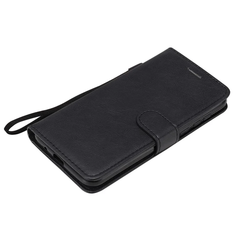 KT Leather Series-2 Concha de Cuero Magnético Para Huawei Y5p/honor 9s - Negro