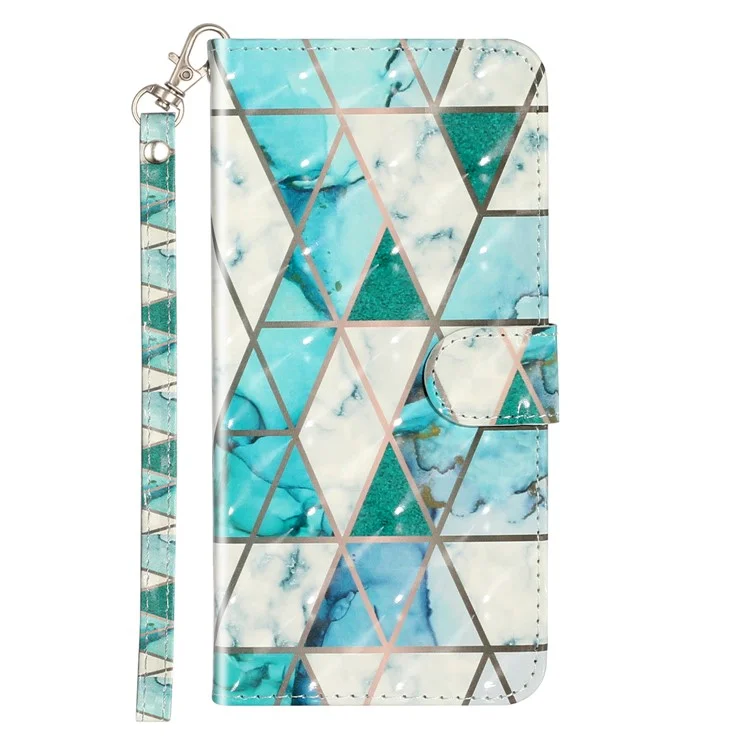 Light Spot Decor Embossed Pattern Leather Wallet Case for Huawei P30 Pro - Ceramic Tile