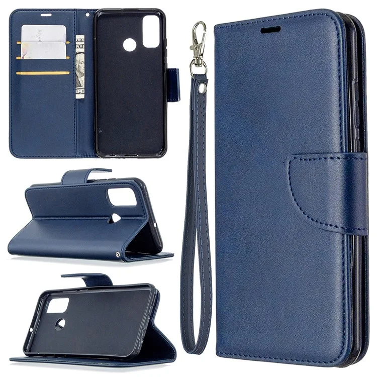 Wallet Leather Stand Case for Huawei P smart 2020 - Blue