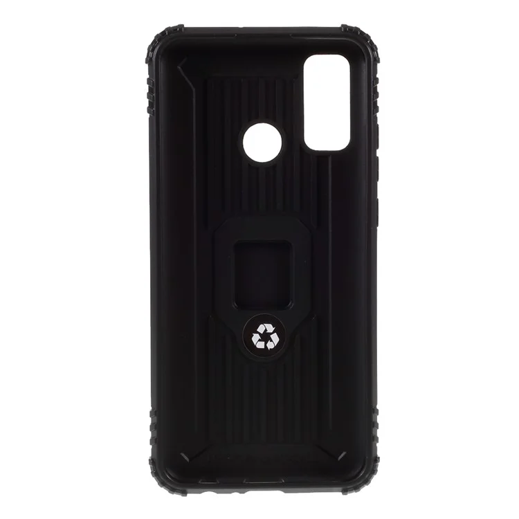 Case de Teléfonos TPU Para el Anillo de Dedo Para Huawei P Smart 2020 - Negro