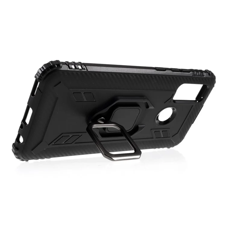 Case de Teléfonos TPU Para el Anillo de Dedo Para Huawei P Smart 2020 - Negro