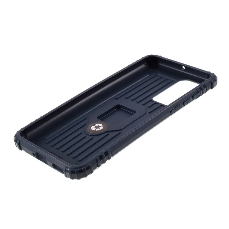 Finger Ring Kickstand TPU Phone Case for Huawei P40 - Blue