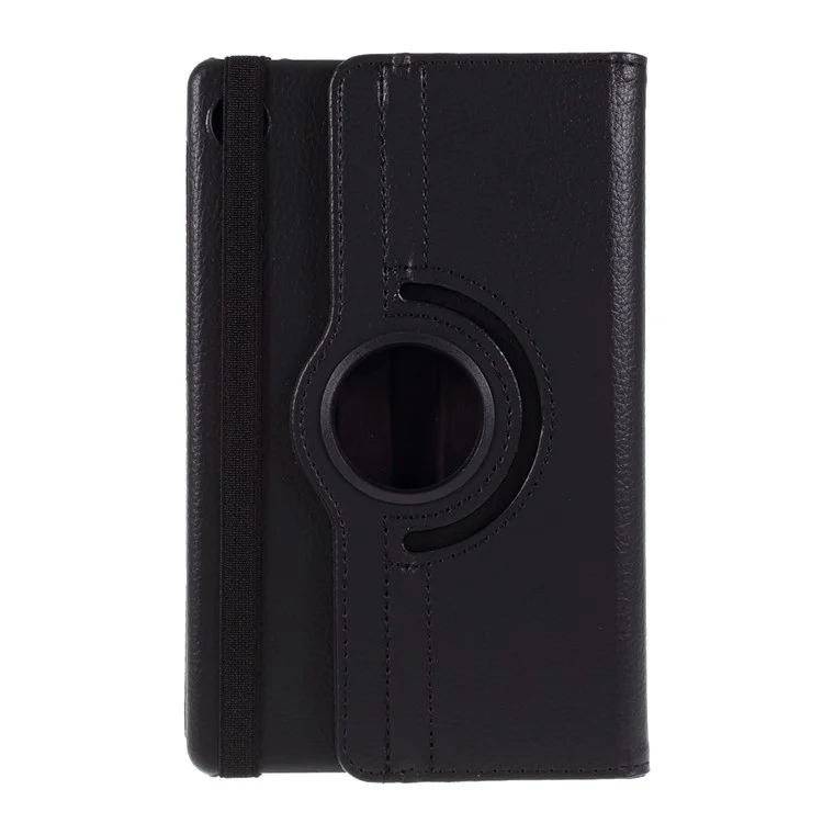 Litchi Textura 360 ° Rotating Stand Capa De Couro Para Huawei MatePad T8 - Preto