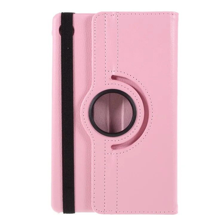 Litchi Texture 360° Rotating Stand Leather Case for Huawei MatePad T8 - Pink