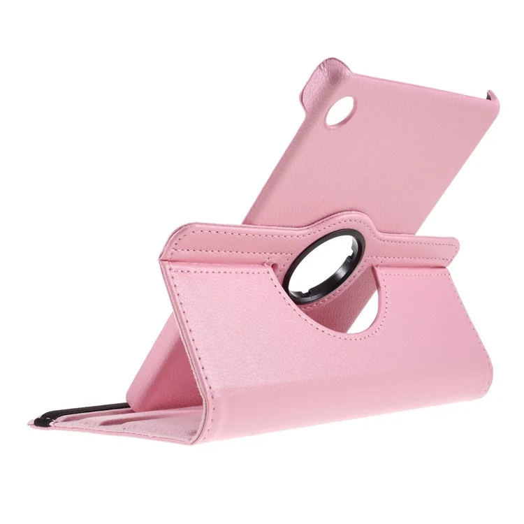 Litchi Texture 360° Rotating Stand Leather Case for Huawei MatePad T8 - Pink