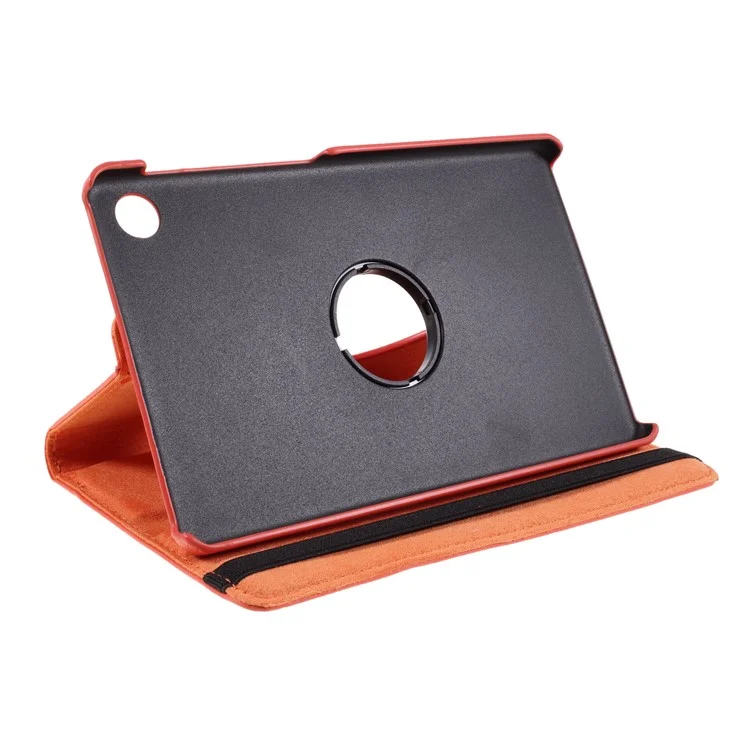 Texture De Litchi Etui En Cuir De Support Rotatif À 360 ° Pour Huawei Matepad T8 - Orange