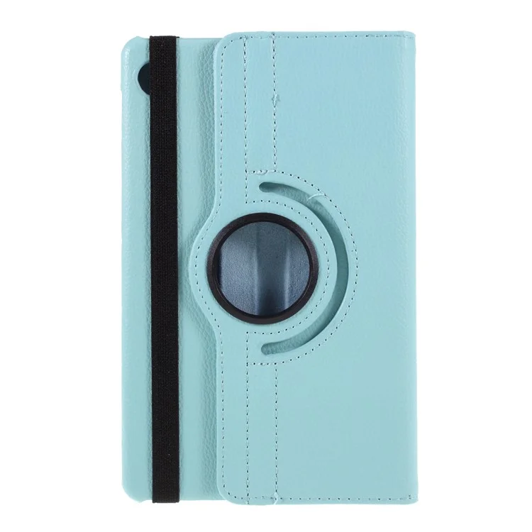 Litchi Texture 360° Rotating Stand Leather Case for Huawei MatePad T8 - Baby Blue