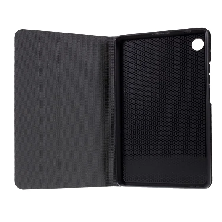 PU Leather Tablet Cover with Stand for Huawei MatePad T8 - Black